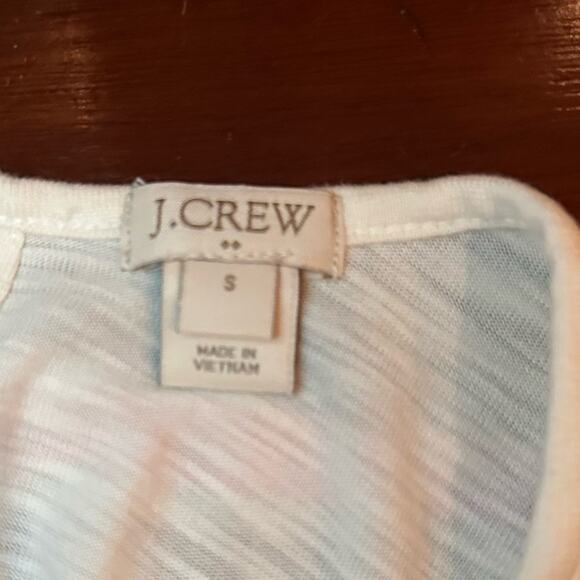 J Crew Drapey Tank Top Silky Hem Ivory Sleeveless Summer Shirt Solid SMALL C8031 - Picture 10 of 13